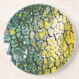 Gelbe Grüne Natur Getränkeuntersetzer