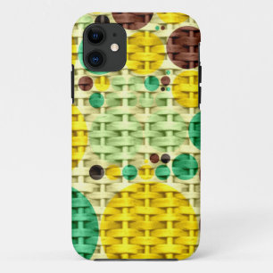 Gelbe, grüne Polka-Punkte nahtlose Textur Case-Mate iPhone Hülle
