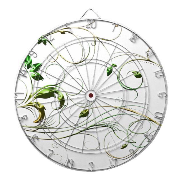 Gelbe grüne Reben Dartscheibe (vorne)