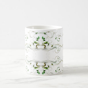 Gelbe grüne Reben Kaffeetasse