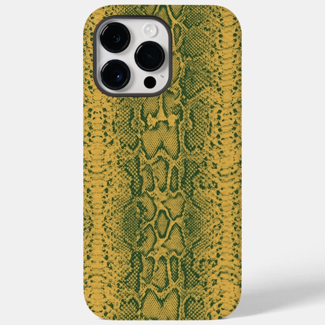 Gelbe grüne Schlange Hautfarbe Case-Mate iPhone Hülle (Rückseite)