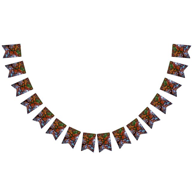 Gelbe, grüne und braune Blätter Wimpelkette (Alle)