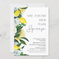 Gelbe grüne Zitronenpresse Brautparty