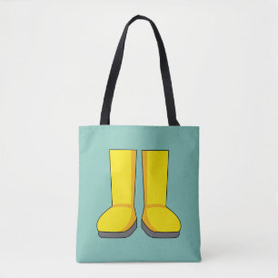 Gelbe Gummi-Regenstiefel