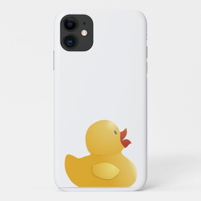 Gelbe Gummiente Case-Mate iPhone Hülle (Rückseite)