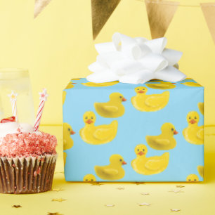 Gelbe Gummiente Geschenkpapier