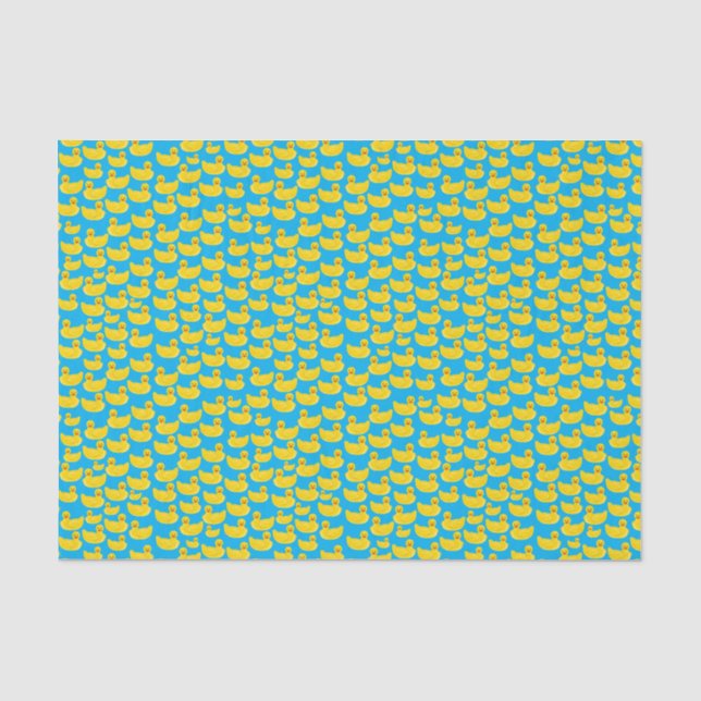 Gelbe Gummiente Seidenpapier (Vorderseite)
