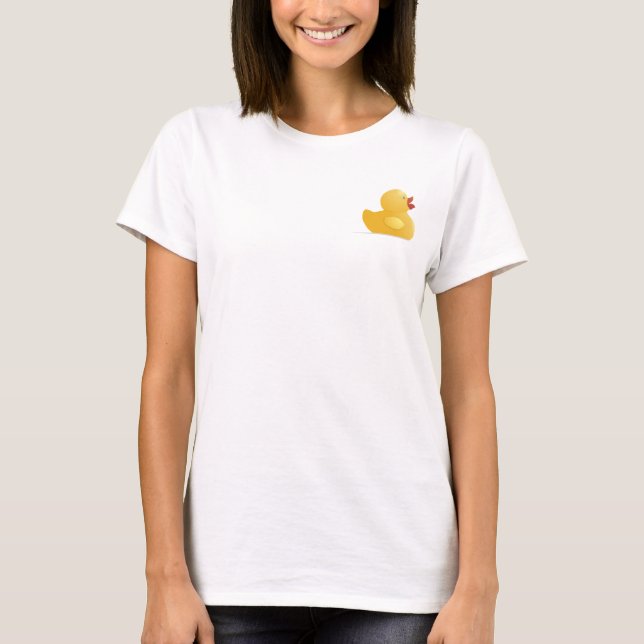Gelbe Gummiente T-Shirt (Vorderseite)
