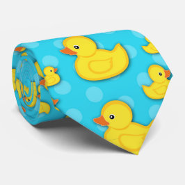 Gelbe Gummifaust Light Blue Bath Neck Tie Krawatte