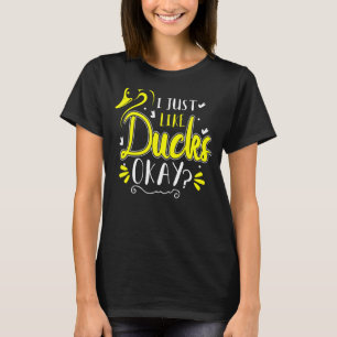 Gelbe Gummikeule Ducky Duckie Ich mag genauso Ente T-Shirt