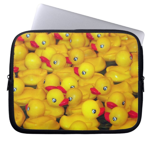 Gelbe Gummiklemme Laptopschutzhülle (Vorderseite)
