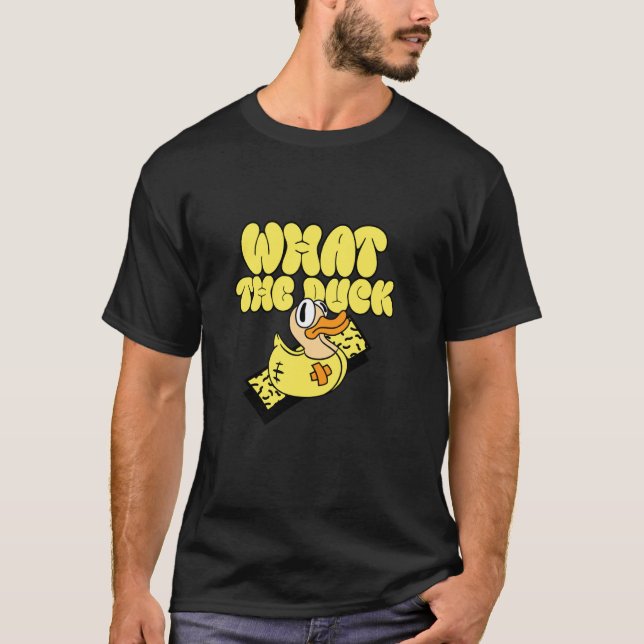 Gelbe Gummikraut, was die Duck Funny Rubber Du T-Shirt (Vorderseite)
