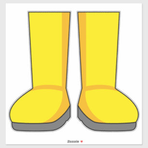 Gelbe Gummiragetasche Aufkleber