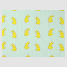 Gelbe Happy Bands auf aquamarinen Seidenpapier