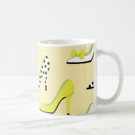Gelbe Heelse Lady Chic Kaffeetasse