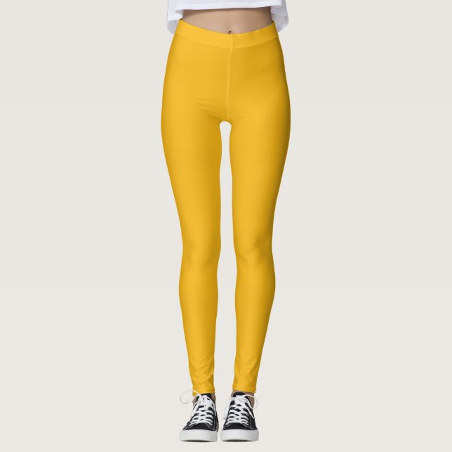 Gelbe Helle Leggings (Vorderseite)