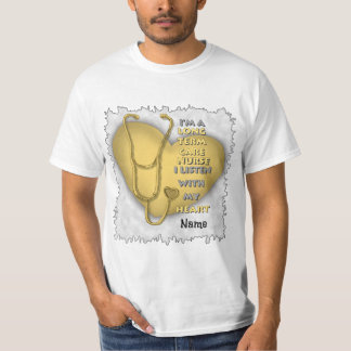 Gelbe Herzkrankenpflege T-Shirt