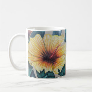 Gelbe Hibiskus Tasse
