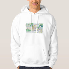 Gelbe Historische Villa Hoodie