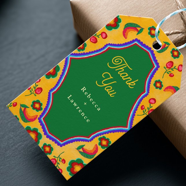 Gelbe Hochzeit Geschenkanhänger (Von Creator hochgeladen)