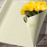 Gelbe Hochzeitsmütter-TagValentinrollen Geschenkpapier<br><div class="desc">Hört in verschiedenen Gelbtönen auf pastellgelbem Hintergrund. Weitere Farbwege sind verfügbar.</div>
