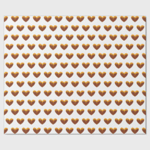 Gelbe Honigherzen Süße Geschenkpapier Liebe