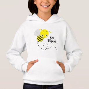 Gelbe Hummel, sei glückliches Sprichwort Hoodie