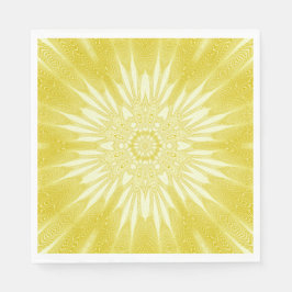 Gelbe Imitate in Sunshine-Design Serviette