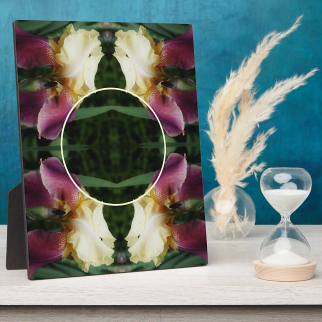 Gelbe Irisblende Blume Erstellen Sie Ihr eigenes F Fotoplatte (Seite)