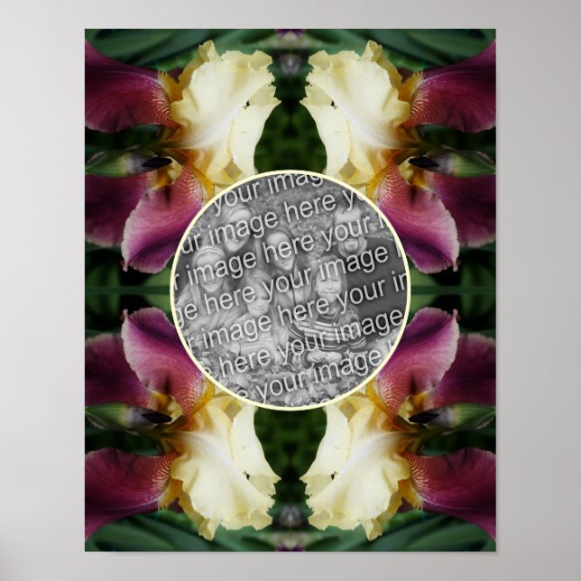 Gelbe Irisblende Blume Erstellen Sie Ihr eigenes F Poster (Vorne)