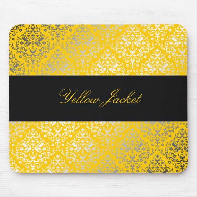 gelbe Jacke des Damast-311-Dazzling Mousepad (Vorne)