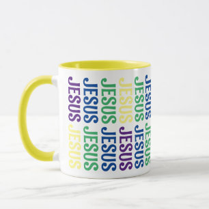 Gelbe Jesus-Tasse Tasse