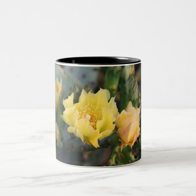 Gelbe Kaktus Blume Tasse (Mittel)