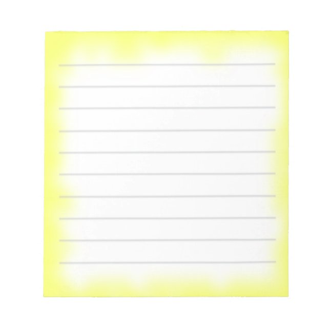 gelbe Kante Notizblock (Vorderseite)
