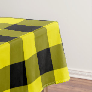 Gelbe Karierte Tablette Tischdecke