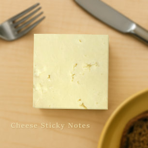 Gelbe Käse-Scheiben-Scherz-Post-it-Notizzettel Post-it Klebezettel