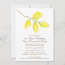 Gelbe Katze Frühjahr 1. Hochzeitsgelübde Verlänger Einladung