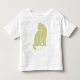 Gelbe Katze Kleinkind T-shirt