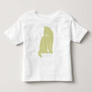 Gelbe Katze Kleinkind T-shirt