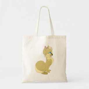 Gelbe Katze mit Blue Eyes Toag Tragetasche