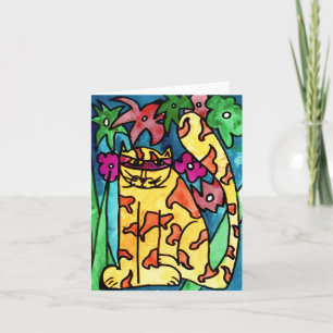 Gelbe Katze • Nick Abrams, altern 8 - Karte