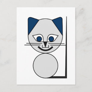 Gelbe Katze Postkarte