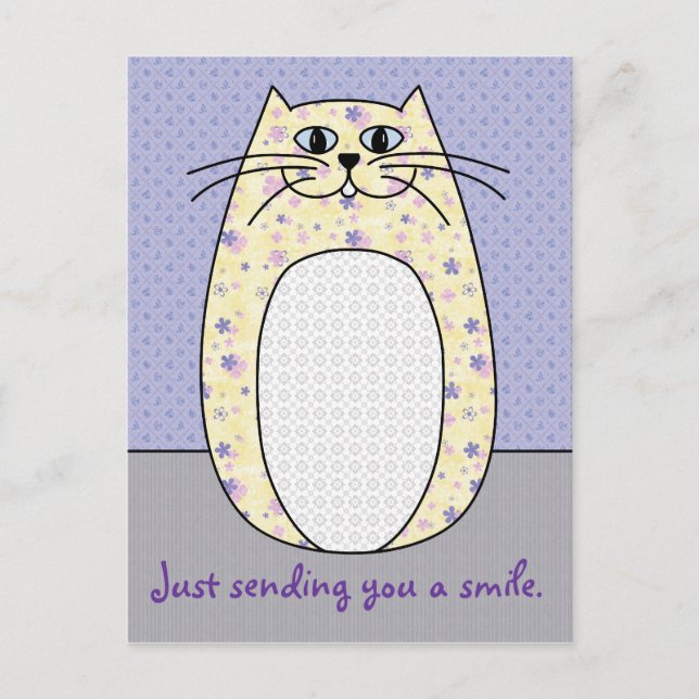 'Gelbe Katze' Postkarte (Vorderseite)