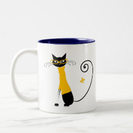 Gelbe Katze - Tasse