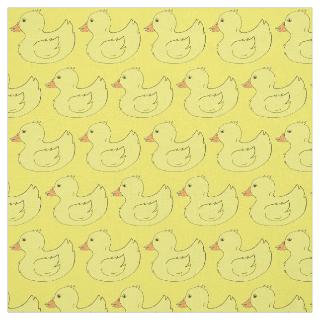 Gelbe Kautschuk Ducks Ducky Bathtub Duckies Fabric Stoff (Muster)