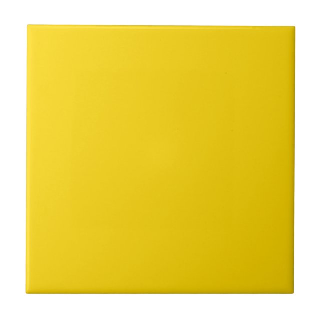 Gelbe Keramik Fliese (Vorderseite)
