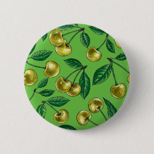 Gelbe Kirschen Button