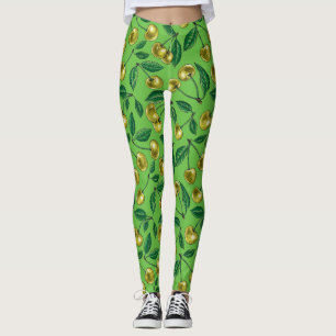 Gelbe Kirschen Leggings