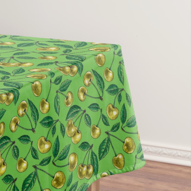 Gelbe Kirschen Tischdecke (Beispiel)