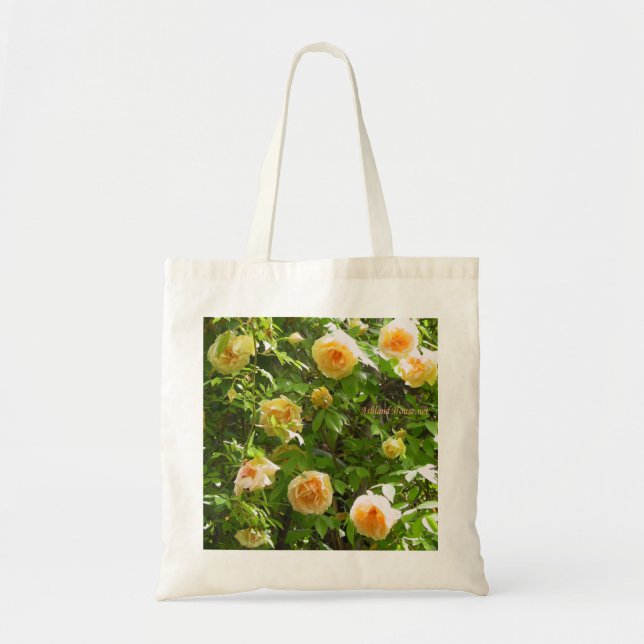 Gelbe kletternde Rosen-Tasche Tragetasche (Vorne)